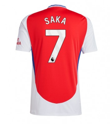 Arsenal Bukayo Saka #7 Hjemmebanetrøje 2024-25 Kort ærmer